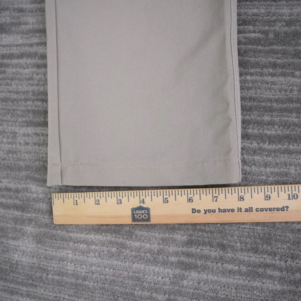 Allen Solly Mens Tan Combed Cotton Flat Front Chino Pants 34 (33)x33.5